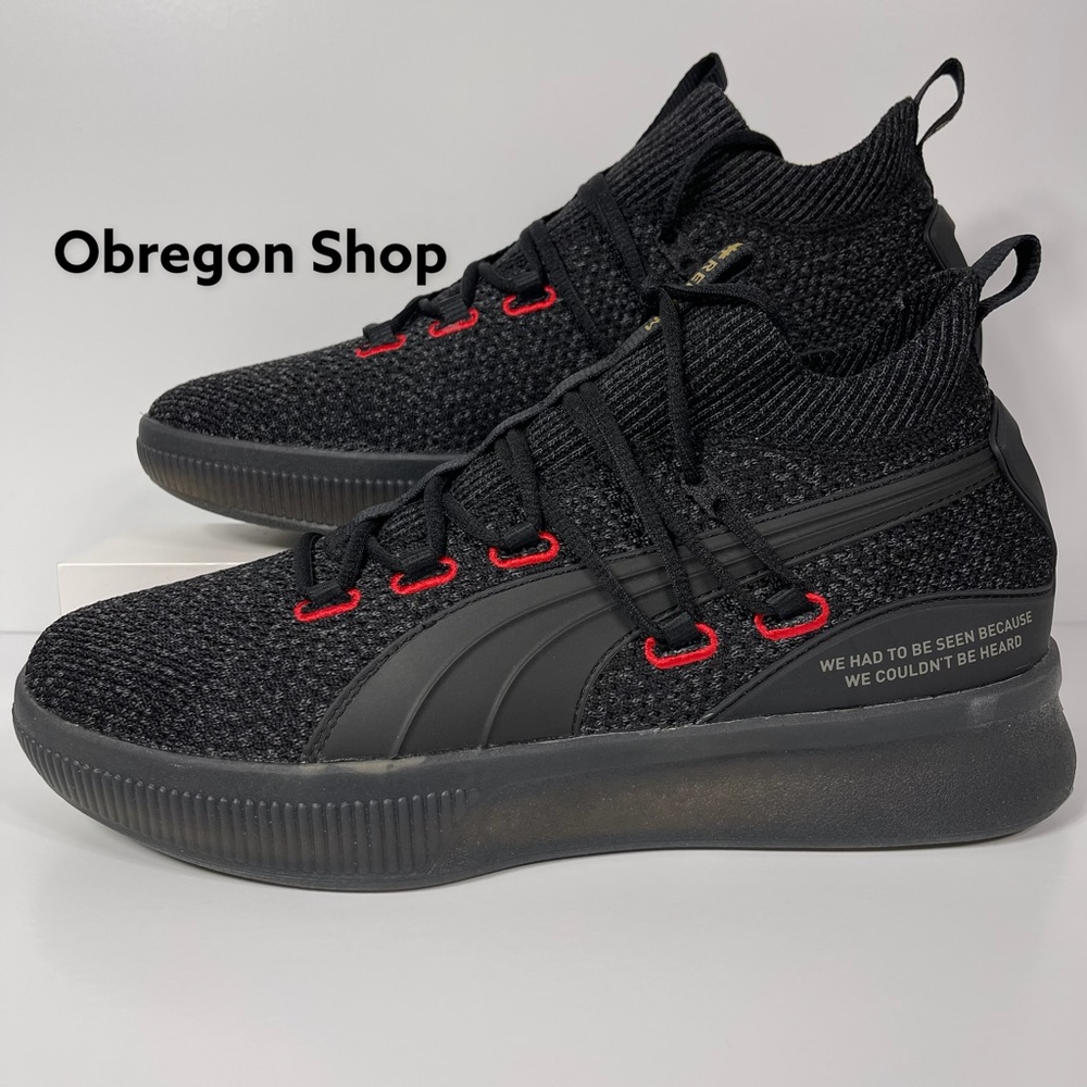 PUMA CLYDE COURT DISRUPT REFORM MENS BASKETBALL SHOES SIZE 10 BLACK MEEK MILL